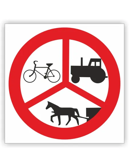 Znak Drogowy Tablica Informacyjna B – 6 – 8 – 9 Zakaz