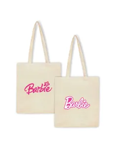 Torba z Nadrukiem Napis Prezent Barbie Kobiety Koleżanki