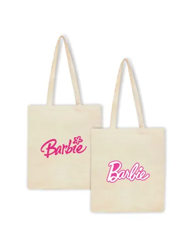 Torba z Nadrukiem Napis Prezent Barbie Kobiety Koleżanki