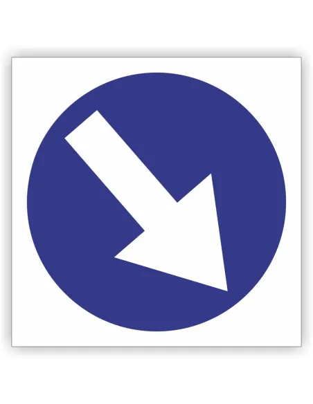 Znak Drogowy Tablica Informacyjna C9 Nakaz Jazdy z Prawej