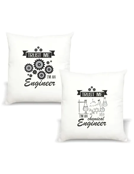 Poduszka z Nadrukiem Prezent Inżyniera Trust Me na Prezent