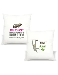 Poduszka z Nadrukiem Personalizowany na Prezent Napis