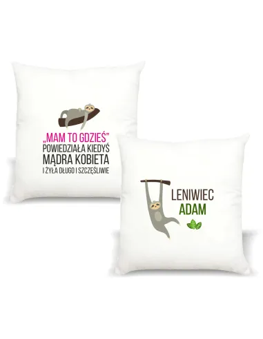 Poduszka z Nadrukiem Personalizowany na Prezent Napis