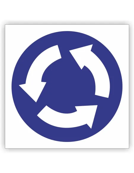 Znak Drogowy Tablica Informacyjna C12 Ruch Okrężny (rondo)