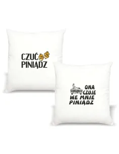 Śmieszny Prezent Poduszka z Nadrukiem Napis Prezent Czuć