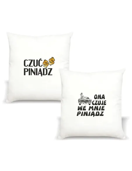 Śmieszny Prezent Poduszka z Nadrukiem Napis Prezent Czuć