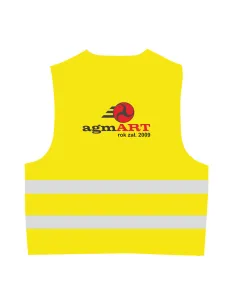 Kamizelki Odblaskowe z Nadrukiem 20 szt – Tył 20 szt