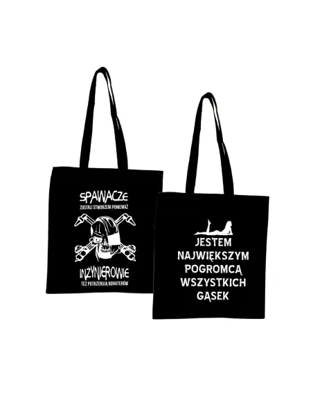 Torba z Nadrukiem Napis Prezent Spawacza Personalizowany