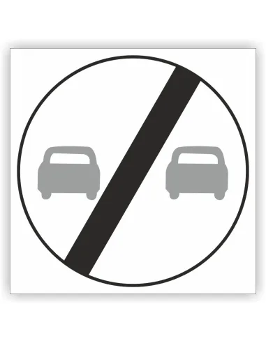 Znak Drogowy 60x60 cm Tablica Informacyjna B27 Koniec