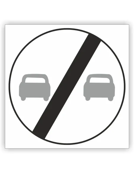 Znak Drogowy 60x60 cm Tablica Informacyjna B27 Koniec