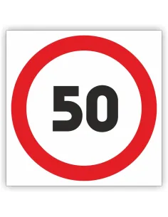 Znak Drogowy 60x60 cm Tablica Informacyjna B33 Ograniczenie