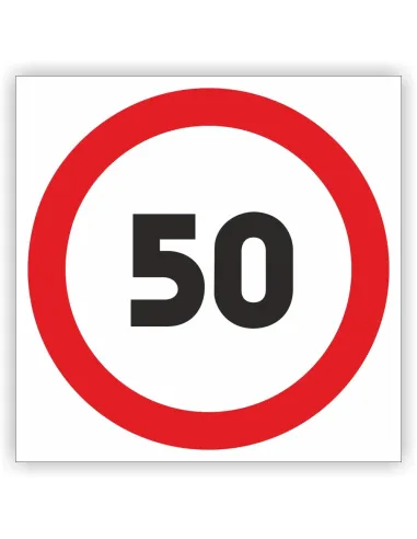 Znak Drogowy 60x60 cm Tablica Informacyjna B33 Ograniczenie