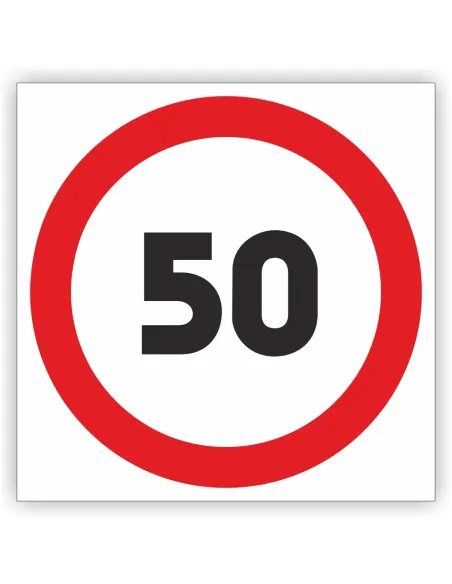 Znak Drogowy 60x60 cm Tablica Informacyjna B33 Ograniczenie