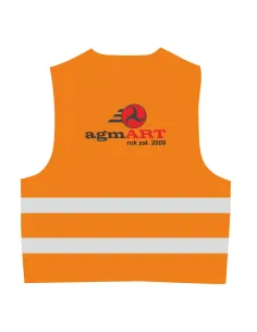 Kamizelki Odblaskowe z Nadrukiem Tył 30 szt Personalizowany