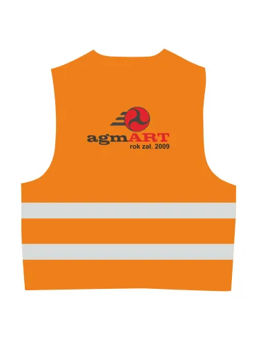 Kamizelki Odblaskowe z Nadrukiem Tył 30 szt Personalizowany