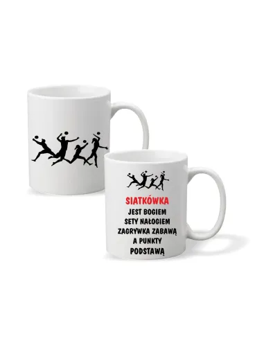 Kubek z Nadrukiem Prezent dla Kibica Siatkówki Sportowca