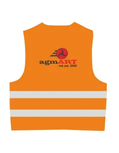 Kamizelki Odblaskowe z Nadrukiem 50 szt – Tył 50 szt