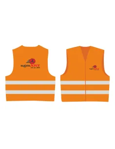 Kamizelki Odblaskowe z Nadrukiem Tył/przód 20 szt z logo
