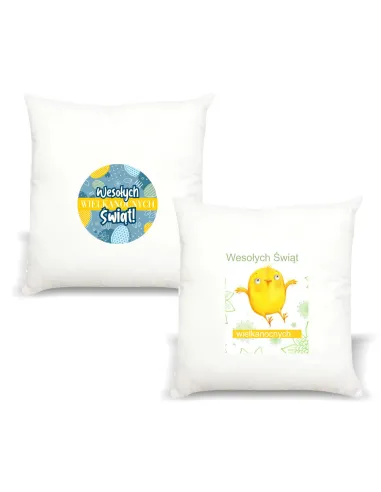 Poduszka z Nadrukiem Prezent Wielkanoc Zajączka Wesołych
