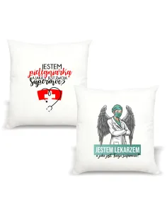 Poduszka z Nadrukiem Prezent Pielęgniarki Lekarza Medyka