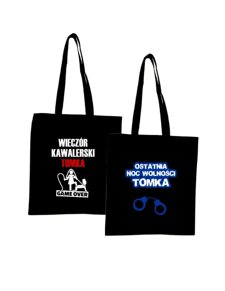 Eko Torba z Nadrukiem Napis Wieczór Kawalerski na Prezent