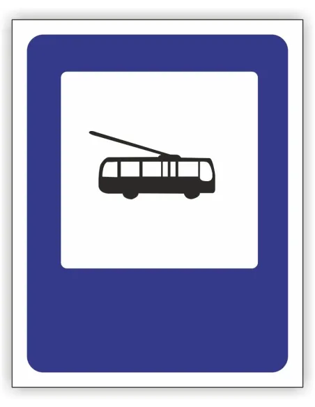 Znak Drogowy Tablica Informacyjna D16 Przystanek 40x40