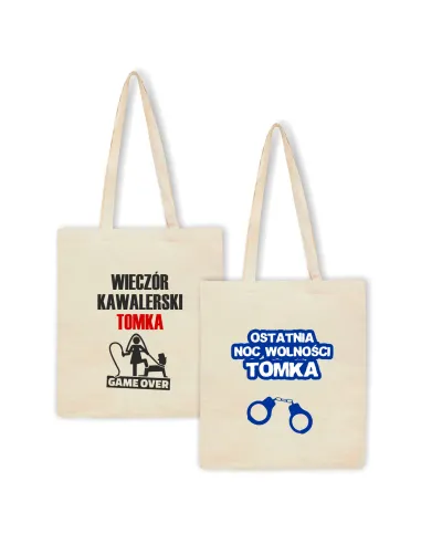 Eko Torba Imieniem Wieczór Kawalerski Prezent z Nadrukiem