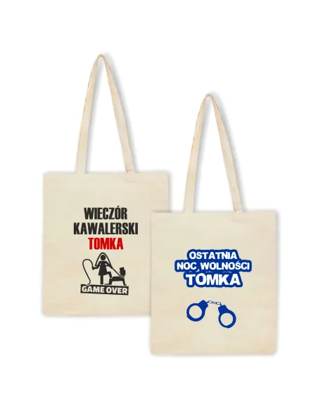 Eko Torba Imieniem Wieczór Kawalerski Prezent z Nadrukiem