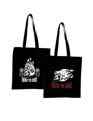 Eko Torba Nadrukiem Napis Born Ride Fana Motorów Zjazd