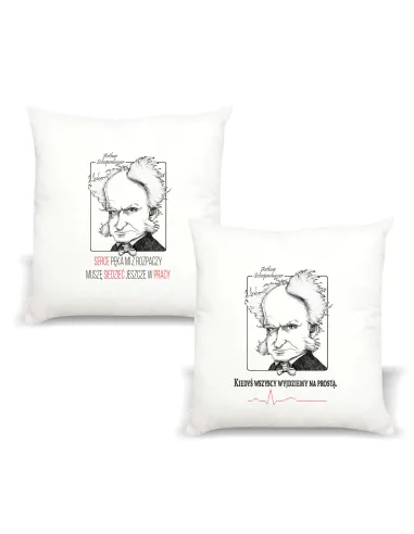Poduszka z Nadrukiem Prezent Arthur Schopenhauer na Prezent