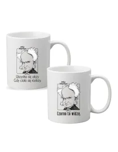 Kubek z Nadrukiem Prezent Czarno To Widzę Personalizowany