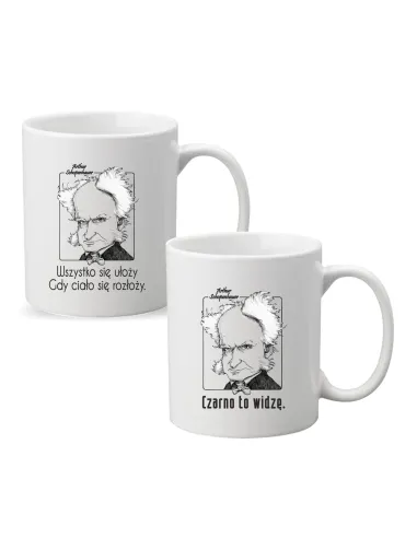 Kubek z Nadrukiem Prezent Czarno To Widzę Personalizowany