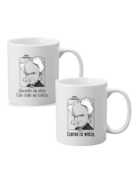 Kubek z Nadrukiem Prezent Czarno To Widzę Personalizowany