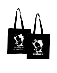 Eko Torba Nadrukiem Napis Czarno Widzę Personalizowany