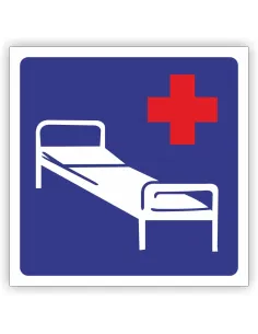 Znak Drogowy 40x40 cm Tablica Informacyjna D21 Szpital