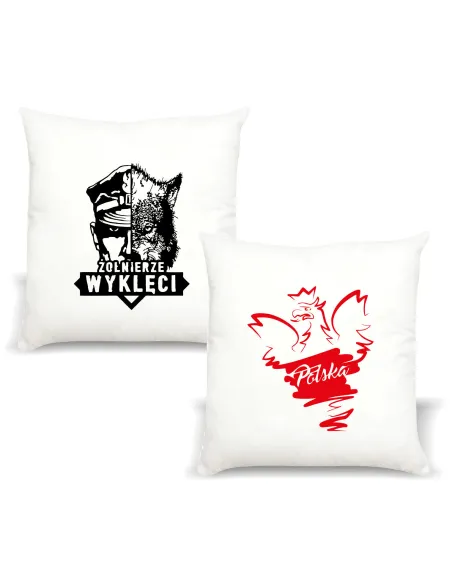 Poduszka Patriotyczna Nadrukiem Napis Żołnierze Wyklęci