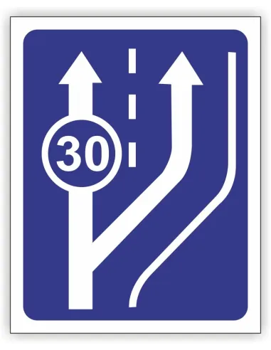 Znak Drogowy 60x60 cm Tablica Informacyjna D13 Początek