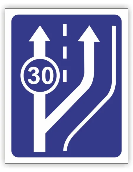 Znak Drogowy 60x60 cm Tablica Informacyjna D13 Początek