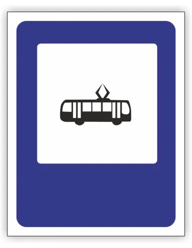 Znak Drogowy 60x60 cm Tablica Informacyjna D17 Przystanek