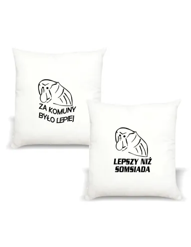 Poduszka Janusz Nosacz z Imieniem Prezent za Komuny Było