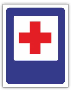 Znak Drogowy 60x60 cm Tablica Informacyjna D22 Punkt