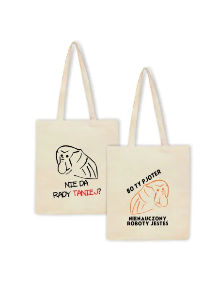 Eko Torba z Nadrukiem Napis Nie Da Rady Taniej na Prezent