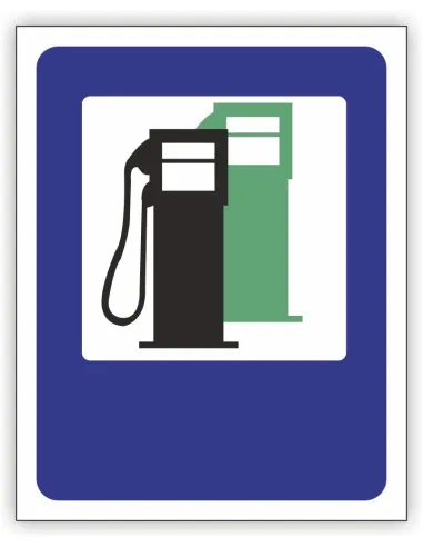 Znak Drogowy 60x60 cm Tablica Informacyjna D23 Stacja