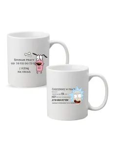 Kubek z Nadrukiem Prezent Codziennie Pracy Personalizowany