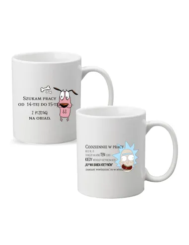 Kubek z Nadrukiem Prezent Codziennie Pracy Personalizowany