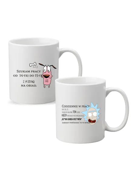 Kubek z Nadrukiem Prezent Codziennie Pracy Personalizowany