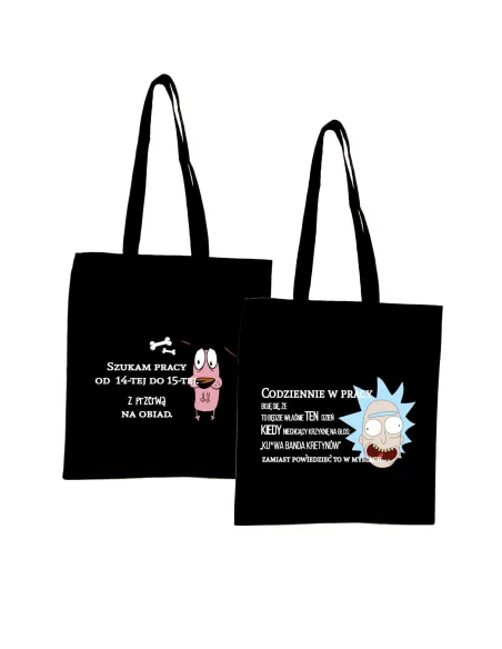 Eko Torba Nadrukiem Napis Prezent Szukam Pracy z Nadrukiem
