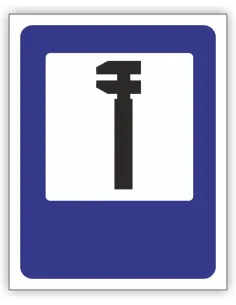 Znak Drogowy 60x60 cm Tablica Informacyjna D26 Stacja