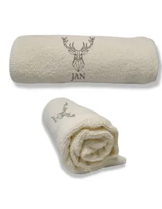 Ręcznik z Haftem Personalizowany Ręcznik Haftem Napisem