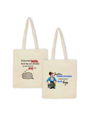 Eko Torba z Nadrukiem Jestem Kobieta Pracująca na Prezent